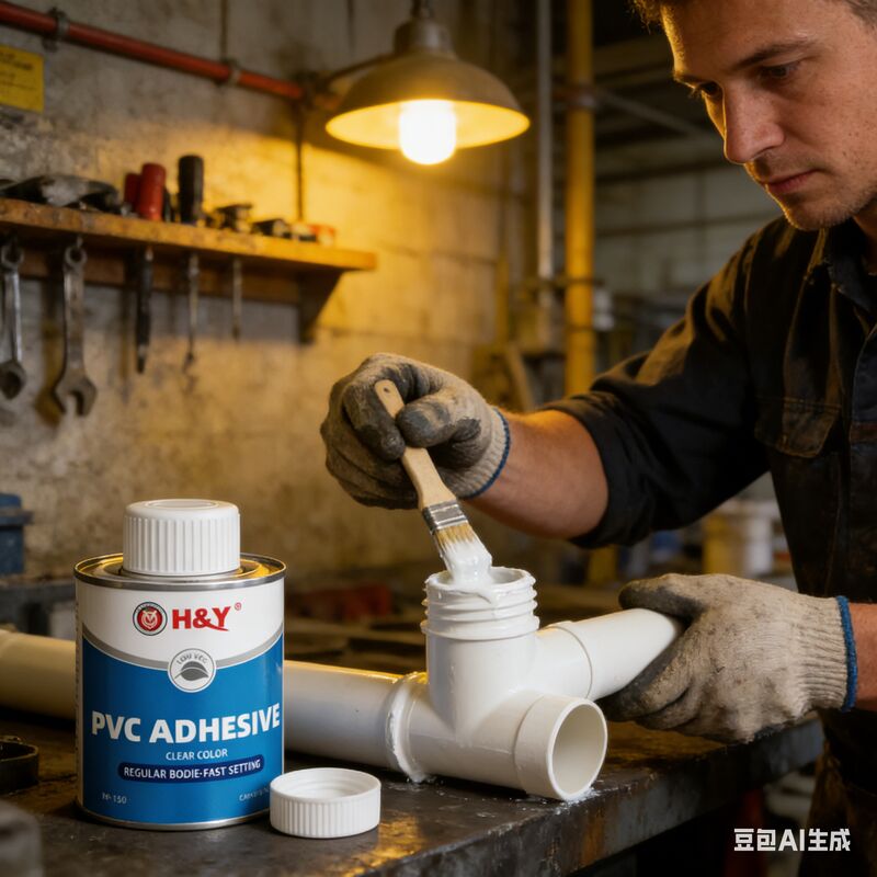 Plastic PVC Self Adhesive Solvent Cement Glue For PVC Pipe Fittings Strong Bonding