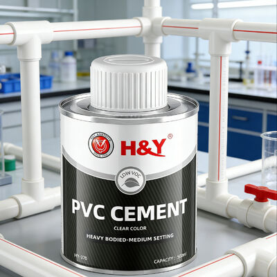 Buen precio Cemento adhesivo de PVC más popular para construcción, fontanería y ajuste de tuberías, unión fuerte, secado rápido, bajo VOC, color transparente, cuerpo pesado, directo de fábrica en línea