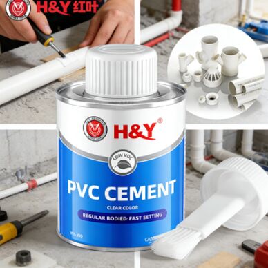 Good price Fast Setting Plastic Pipe Glue Solvent Cement Solvent PVC Adhesive Clear Grey online